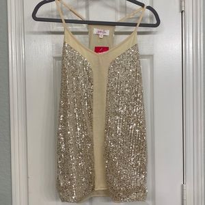 Jess Lea sequin racer back tank